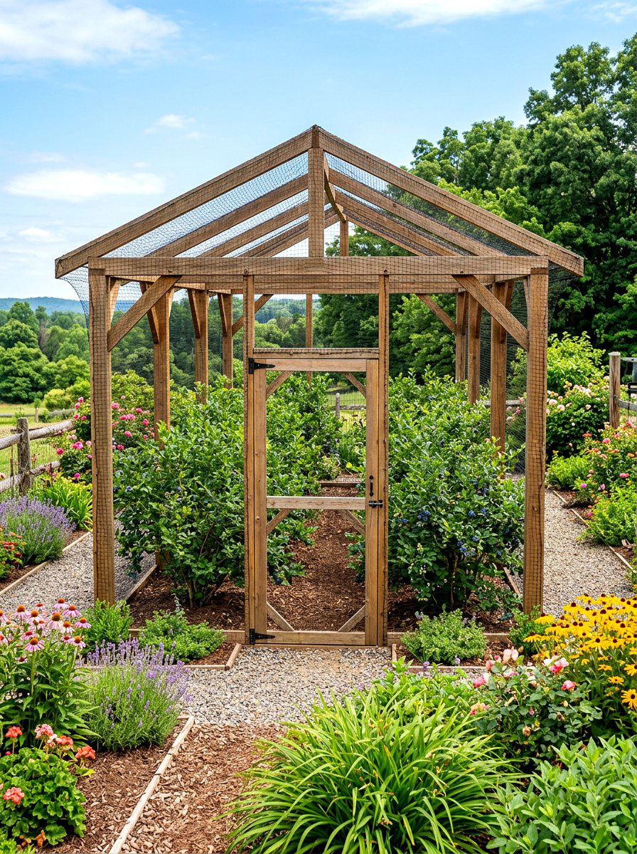 Blueberry Garden Bird Protection - 30 blueberry garden ideas