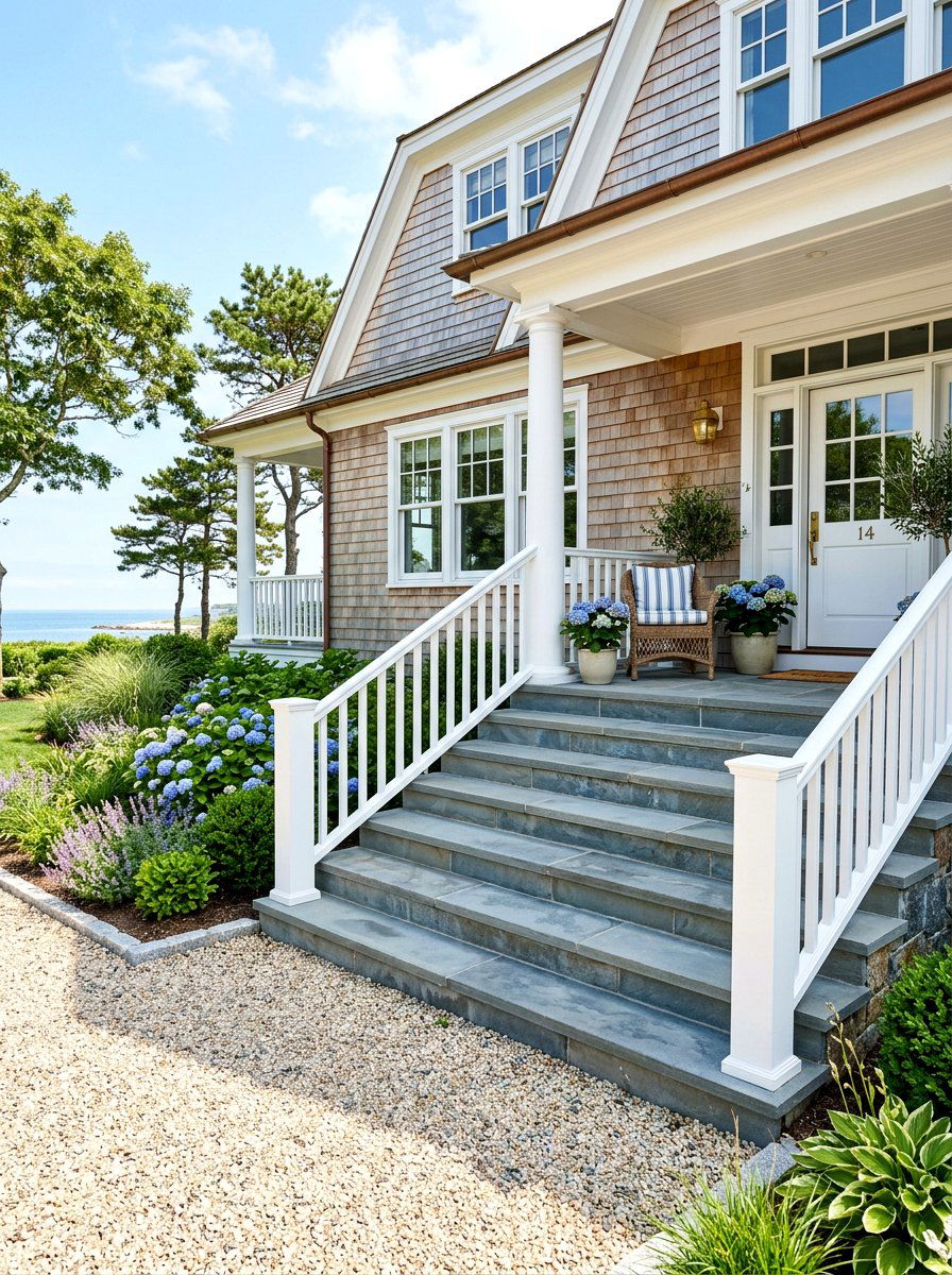 Bluestone Porch Stairs - 30 porch step ideas
