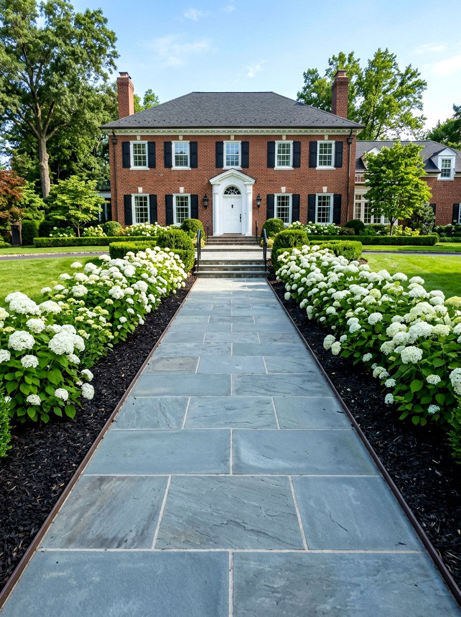 Bluestone Walkway - 30 front yard walkway ideas