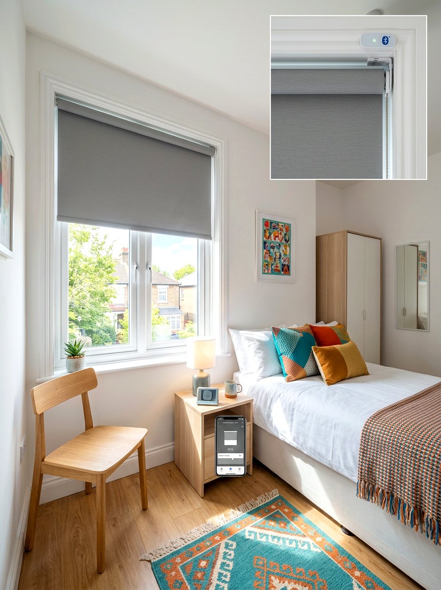 Bluetooth Smart Shades Budget Bedroom - 30 smart shade bedroom ideas
