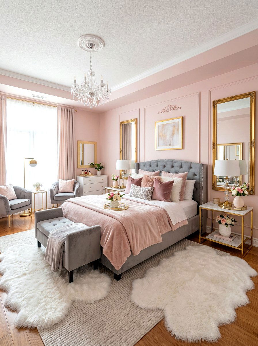 Blush Pink Bedroom - 30 healing color bedroom ideas