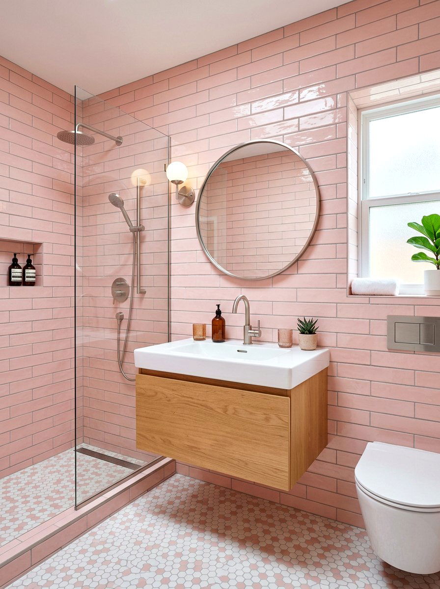 30 Blush Bathroom Ideas for Soft Glam, Spa-Style Relaxation