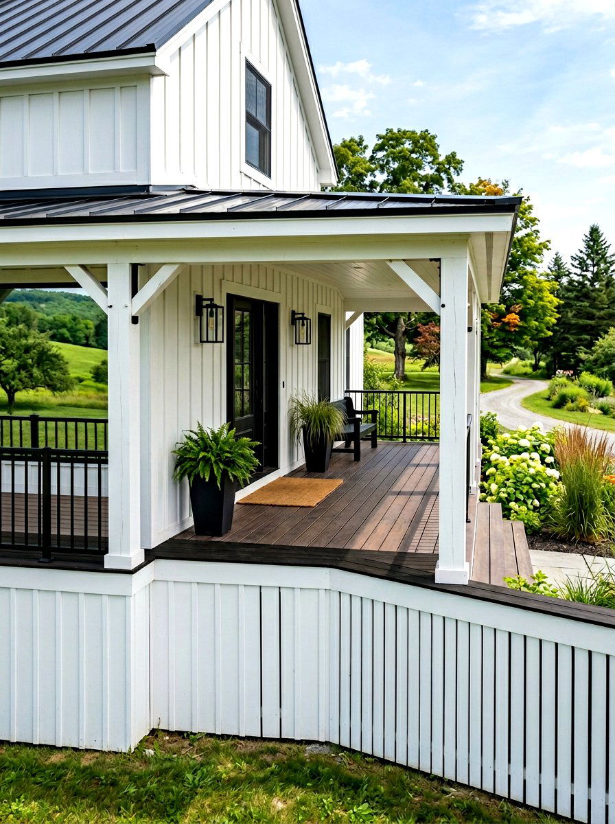 Board And Batten - 30 porch skirting ideas