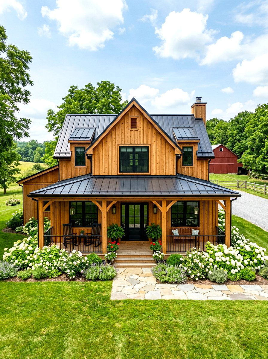 Board And Batten Cedar - 30 cedar siding exterior ideas