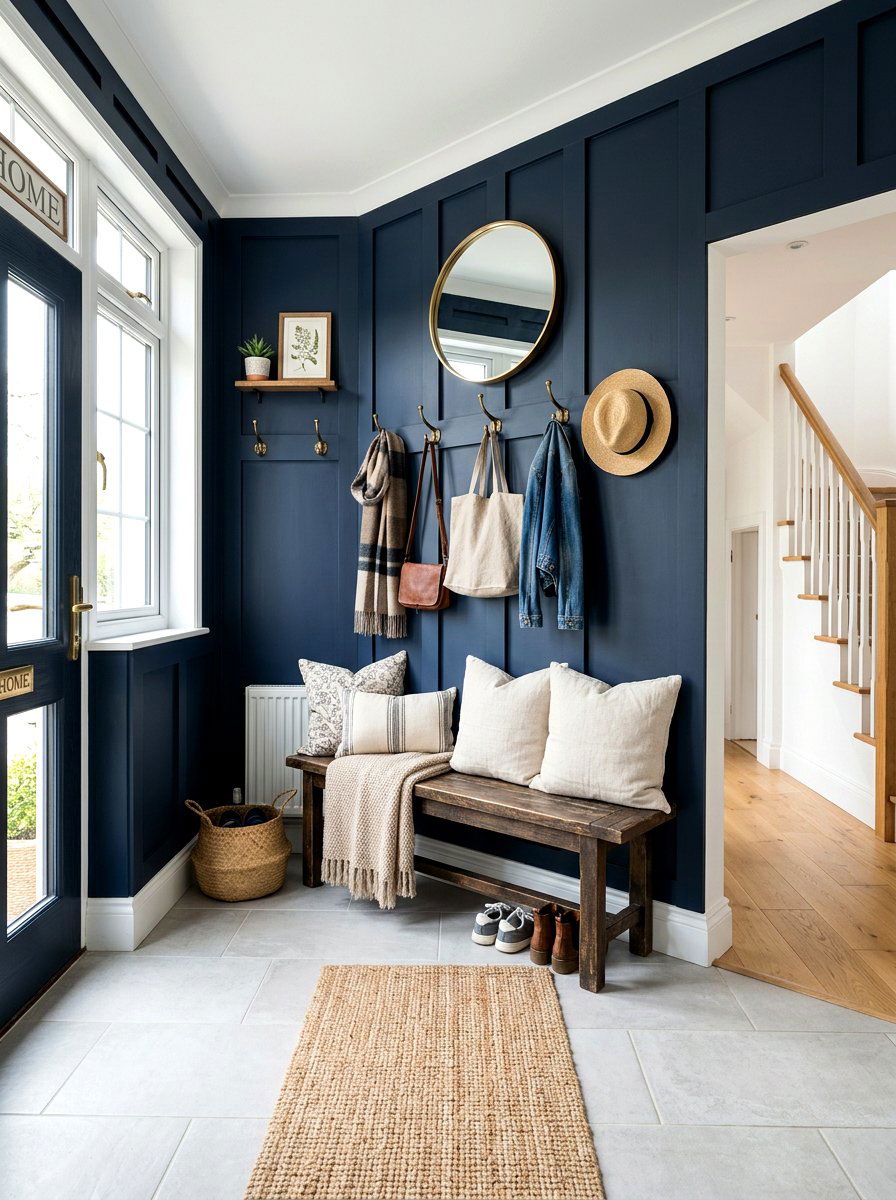 Board And Batten Entryway - 30 foyer accent wall ideas
