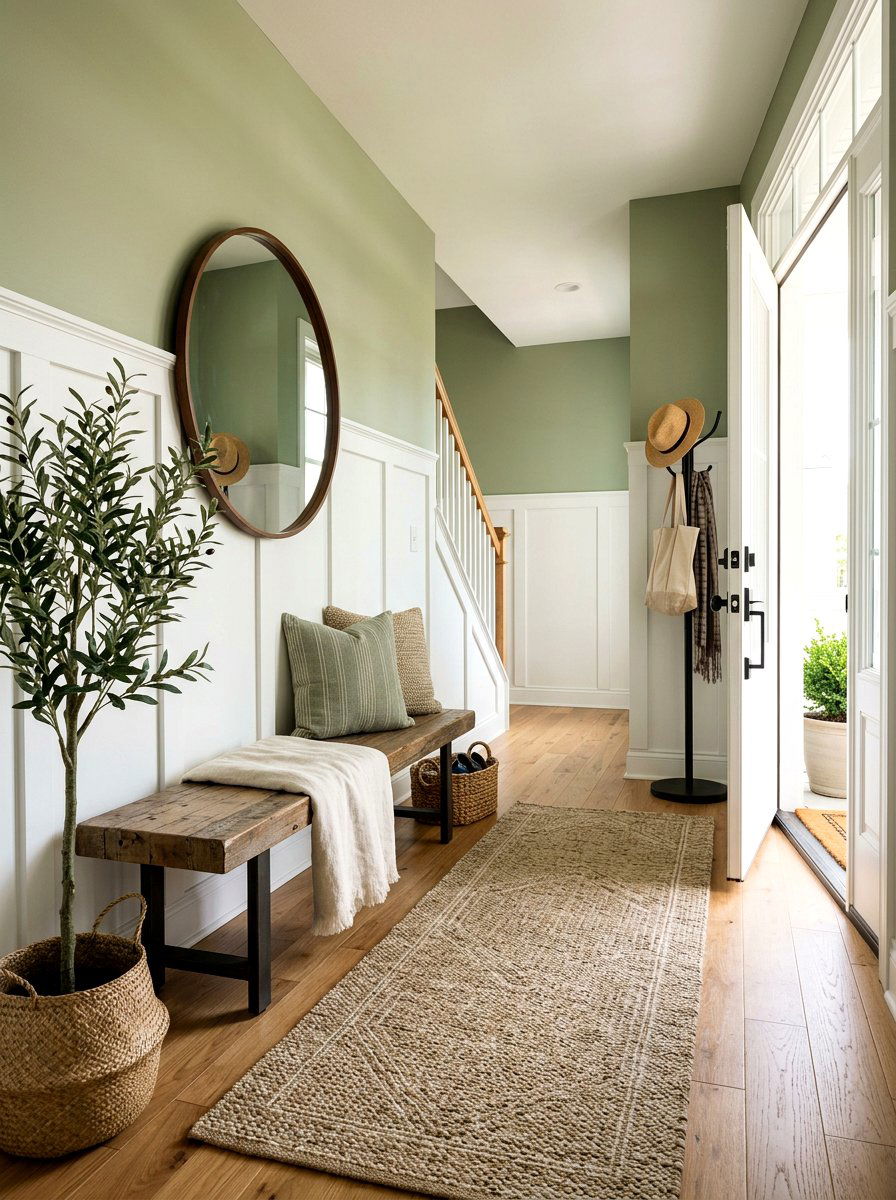 Board And Batten Entryway - 30 decorative molding ideas