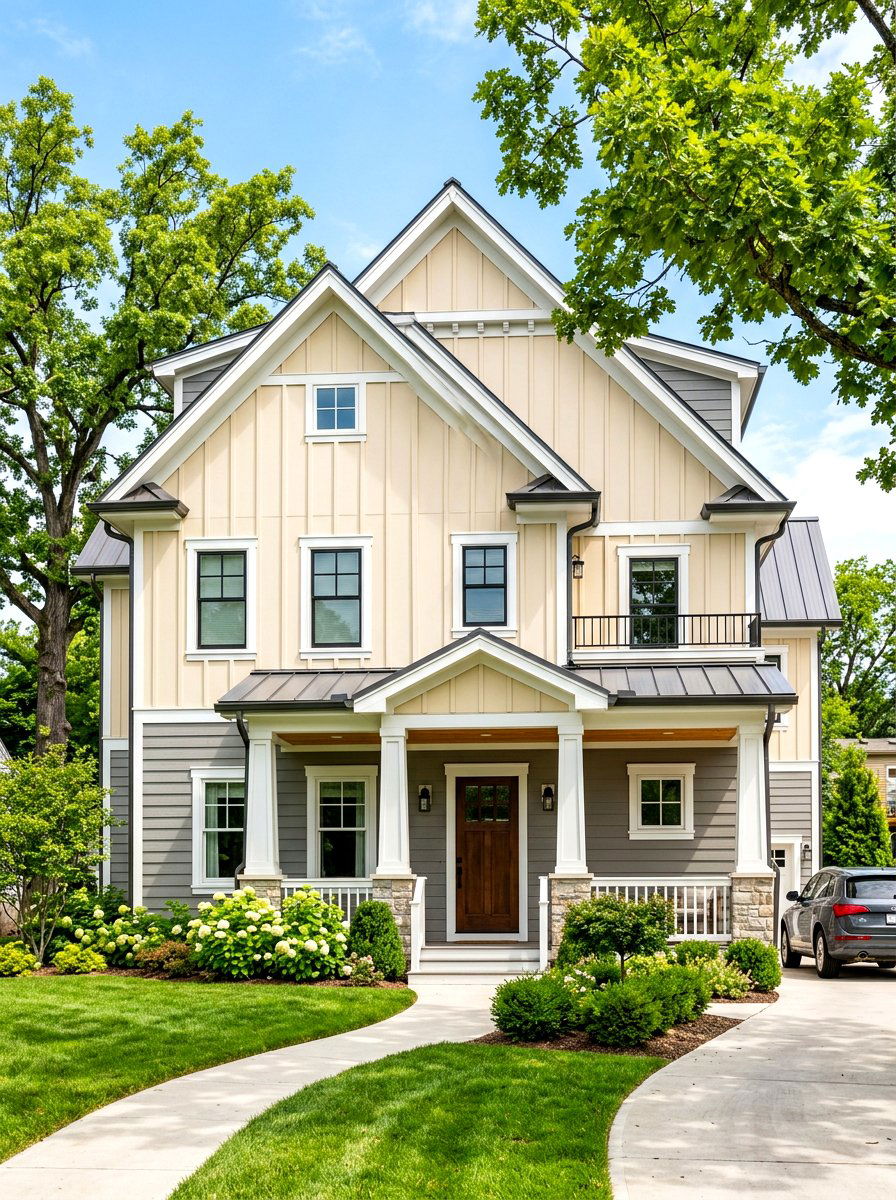 Board And Batten Siding - 30 craftsman exterior ideas