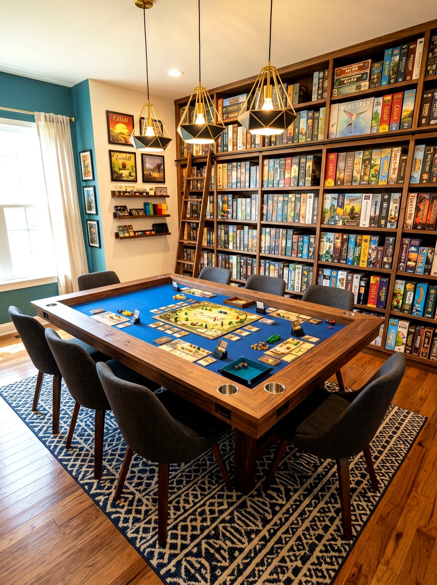 Board Game Room - 30 hobby rich home ideas