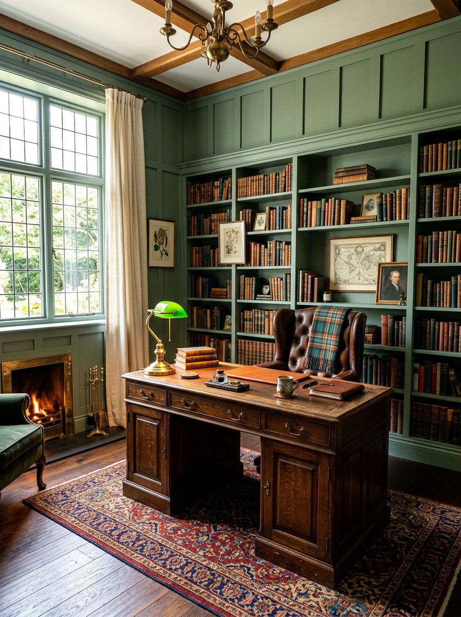 Board and Batten - 30 home office wall ideas