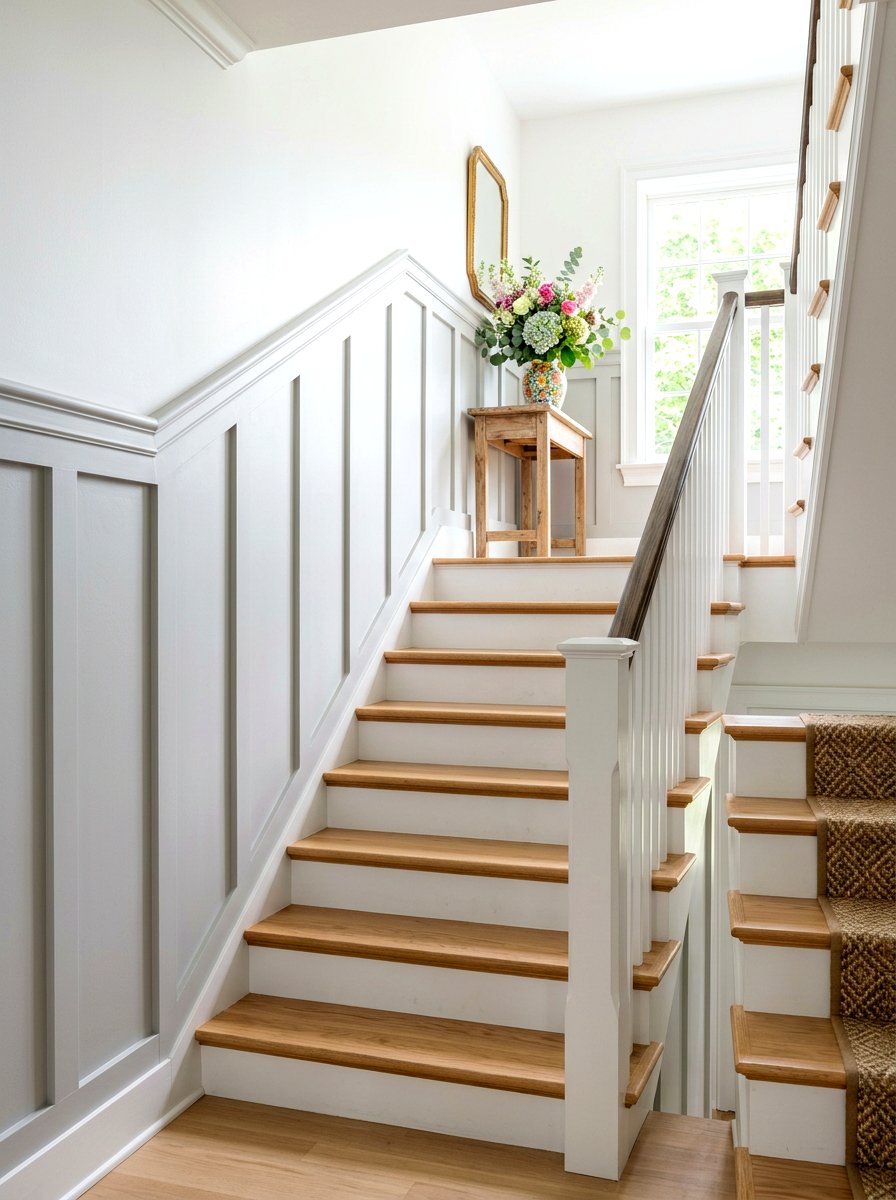 Board and batten - 30 staircase wall ideas