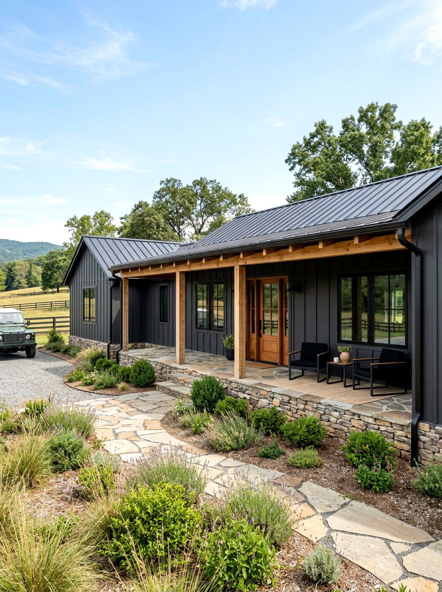 Board and batten ranch siding - 30 ranch house exterior ideas