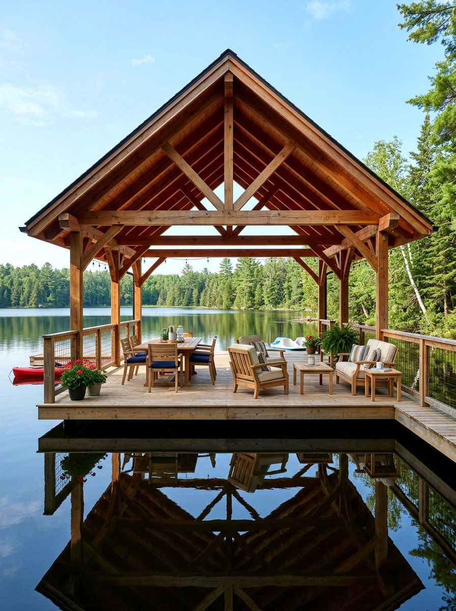 Boathouse Style Deck - 30 all weather patio ideas