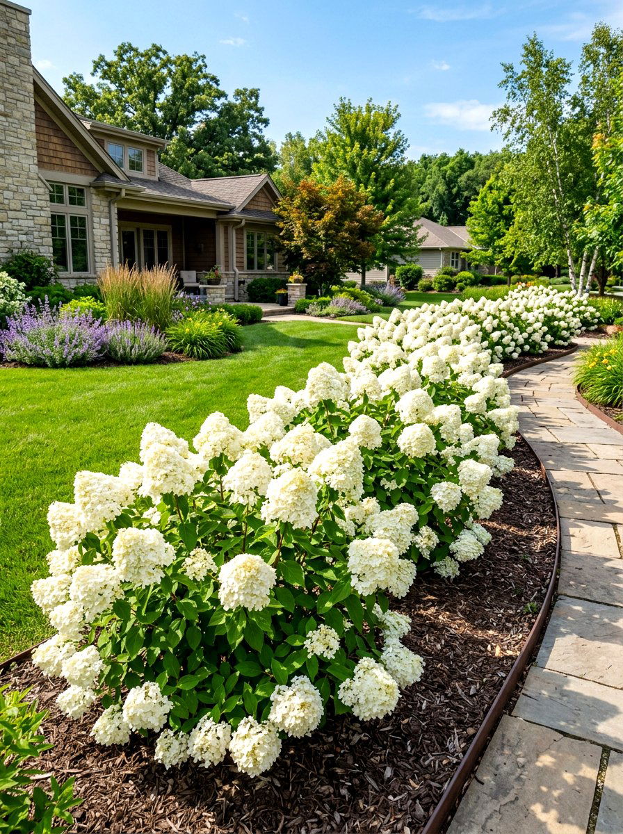Bobo hydrangea low border - 30 hydrangea border ideas