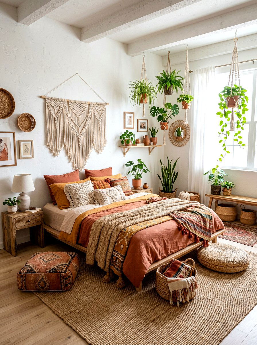 Bohemian Bedroom - 30 serene bedroom ideas