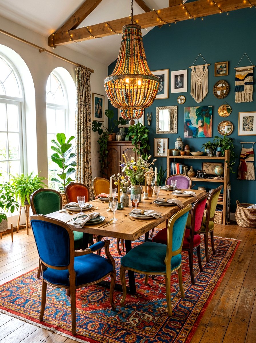 Bohemian Chic Dining - 30 formal dining room ideas