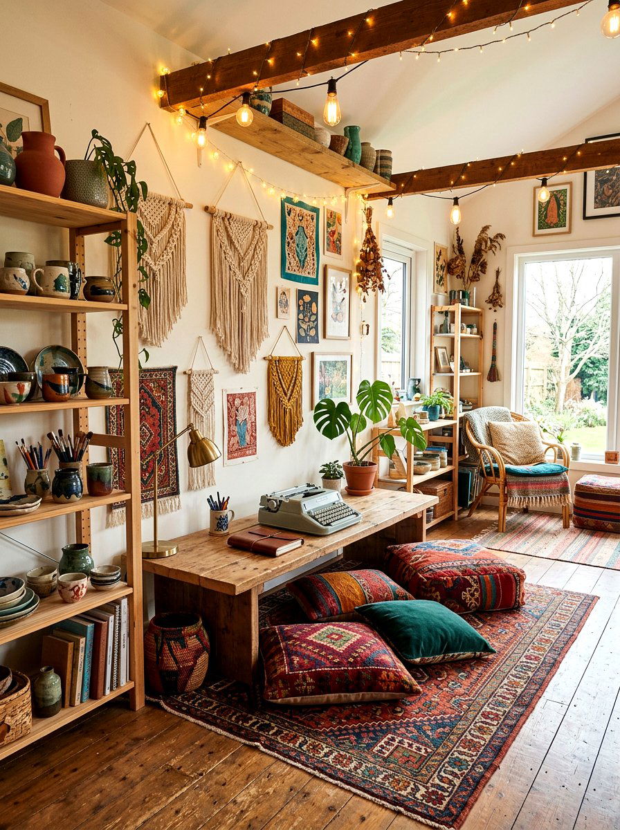 Bohemian Creative Studio - 30 writing room ideas