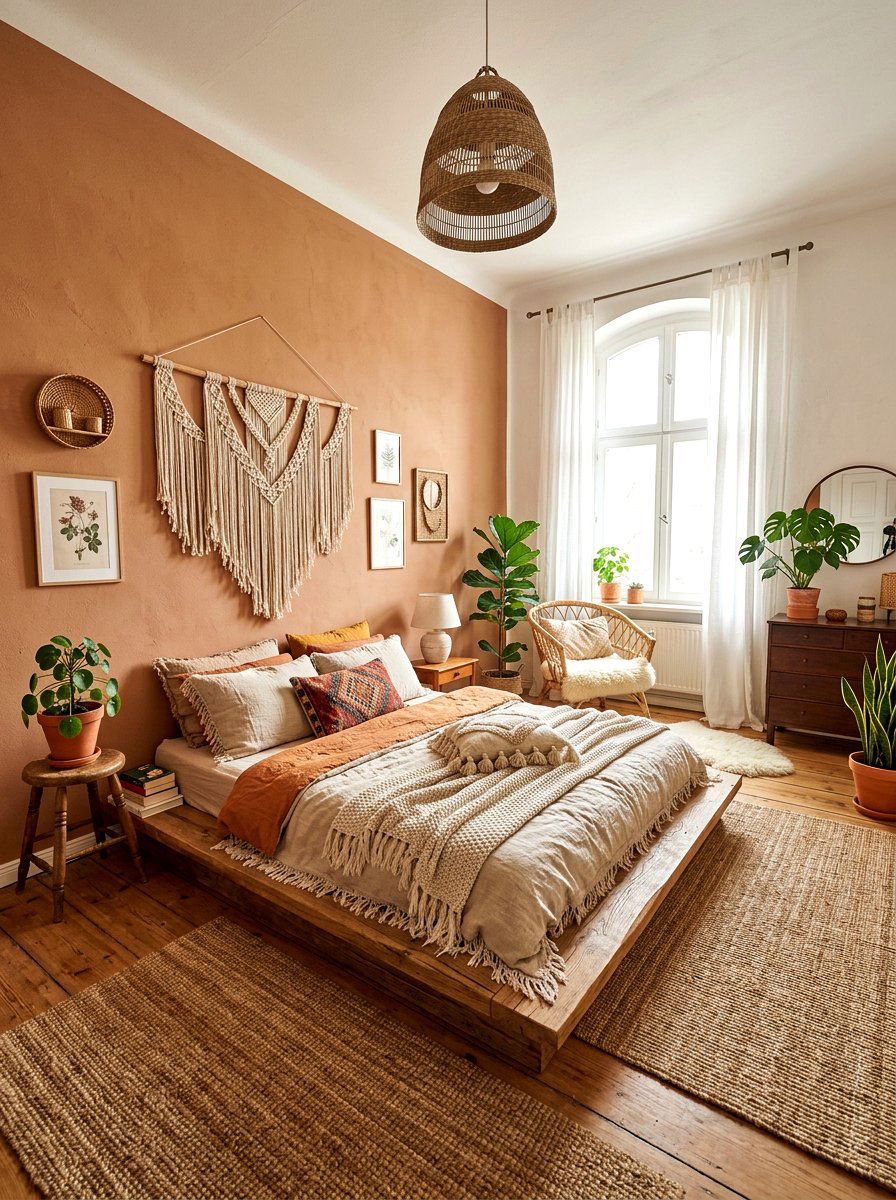 Bohemian European Bedroom - 30 European bed styling ideas