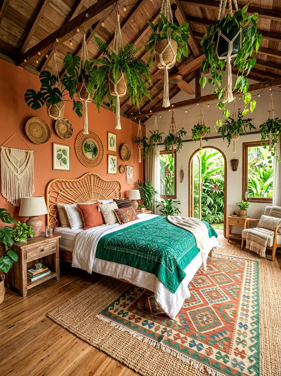 Bohemian Jungle Bungalow - 30 resort bedroom ideas