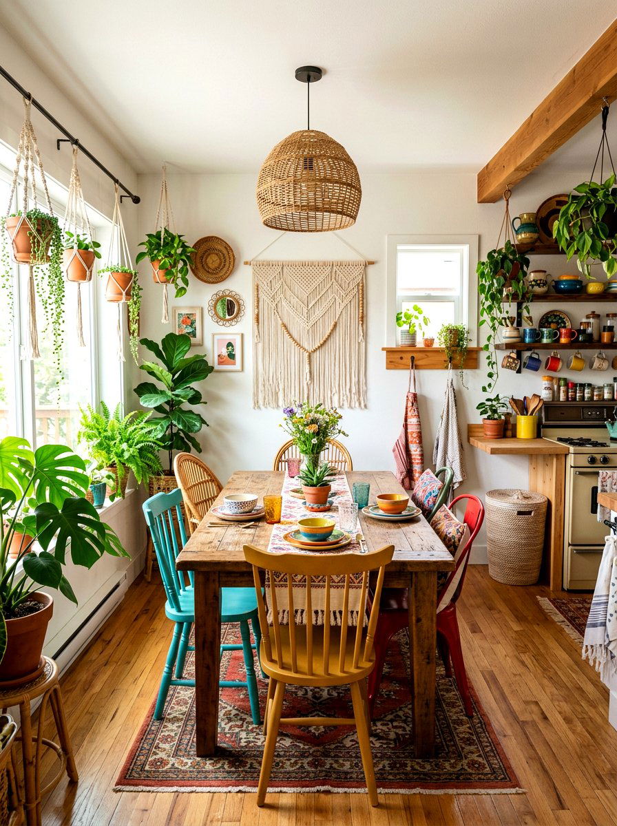 Bohemian Kitchen Dining Decor - 30 kitchen dining area ideas