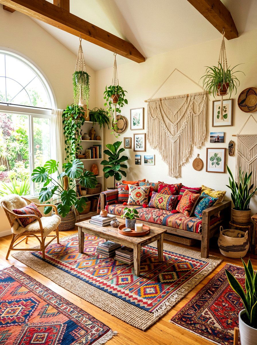Bohemian Living Room Decor - 30 editorial living room ideas