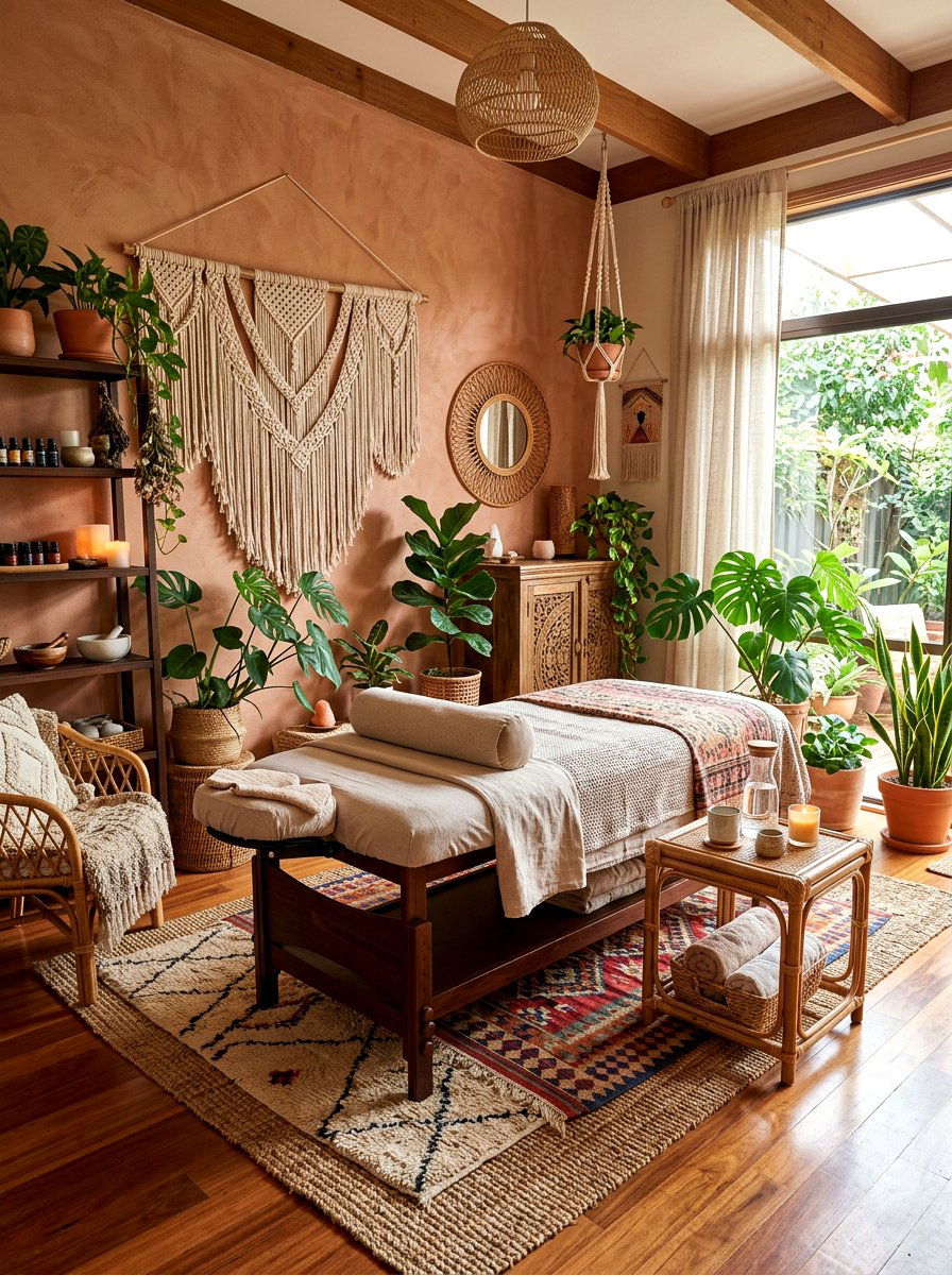 Bohemian Massage Room - 30 massage room ideas
