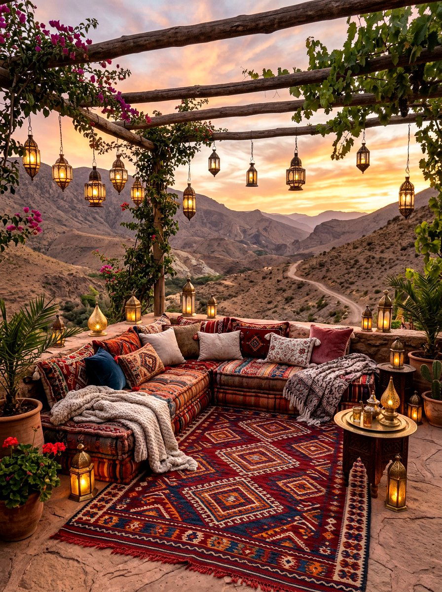Bohemian Modular Floor Seating - 30 modular outdoor seating ideas