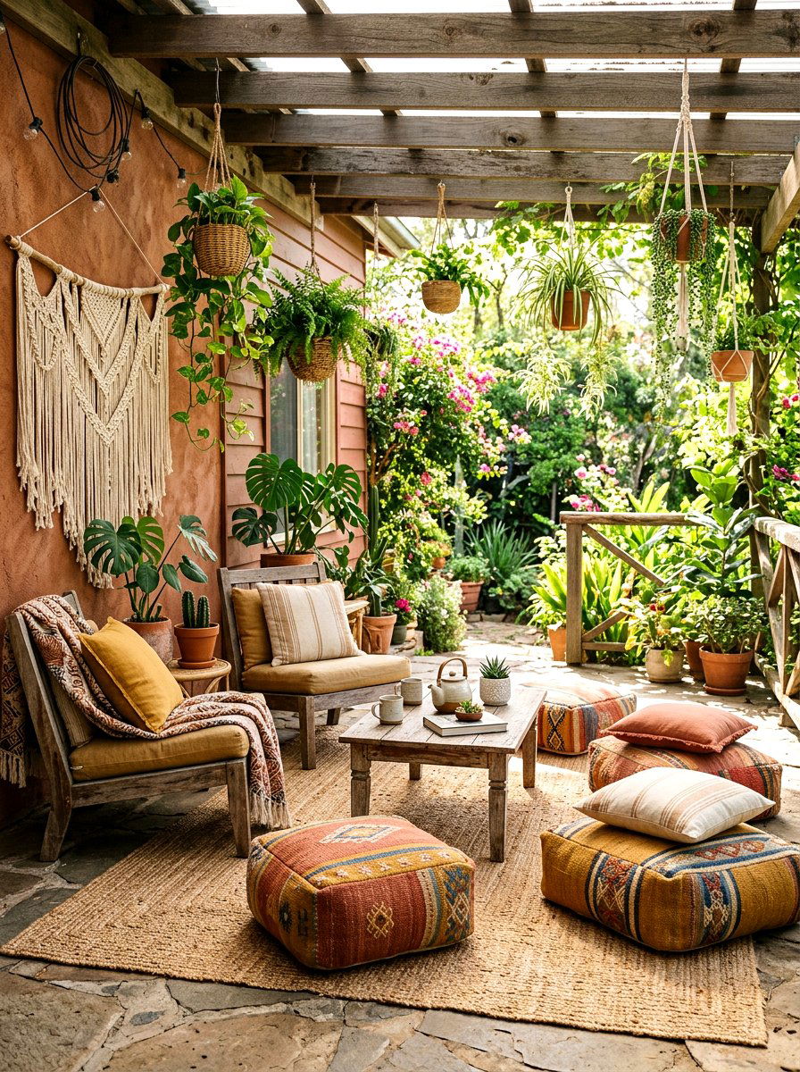 Bohemian Outdoor Lounge - 30 veranda lounge ideas