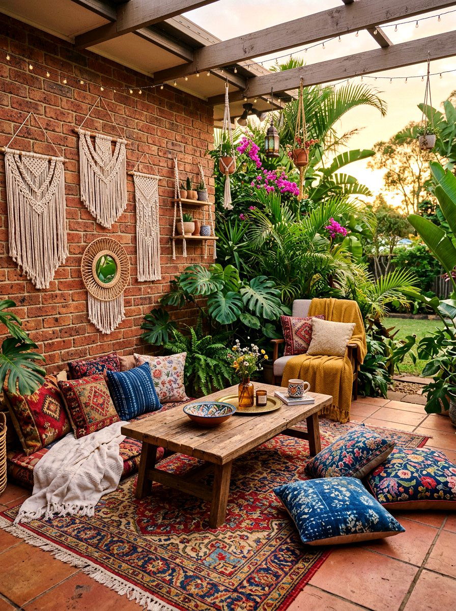 Bohemian Patio Decor - 30 cozy patio ideas