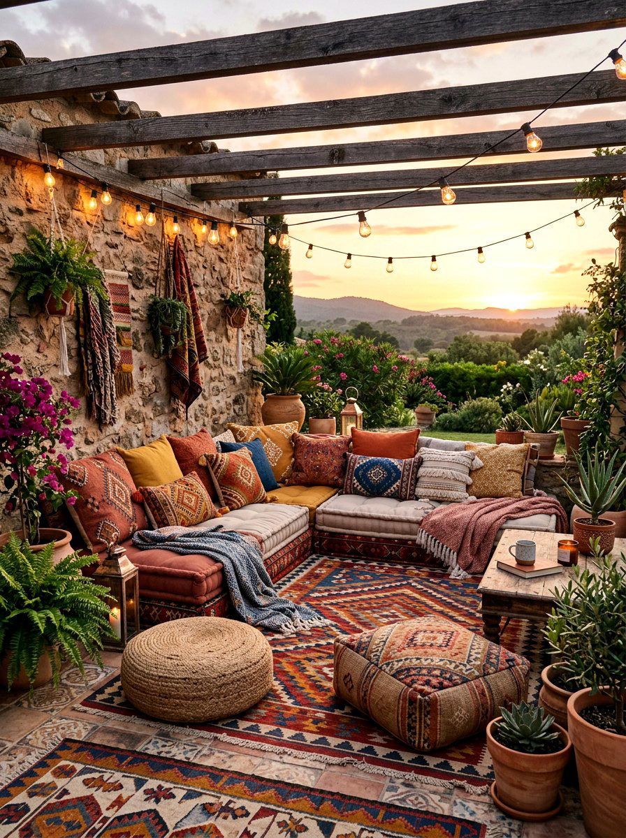 Bohemian Patio Floor Sofa - 30 cloud outdoor sofa ideas