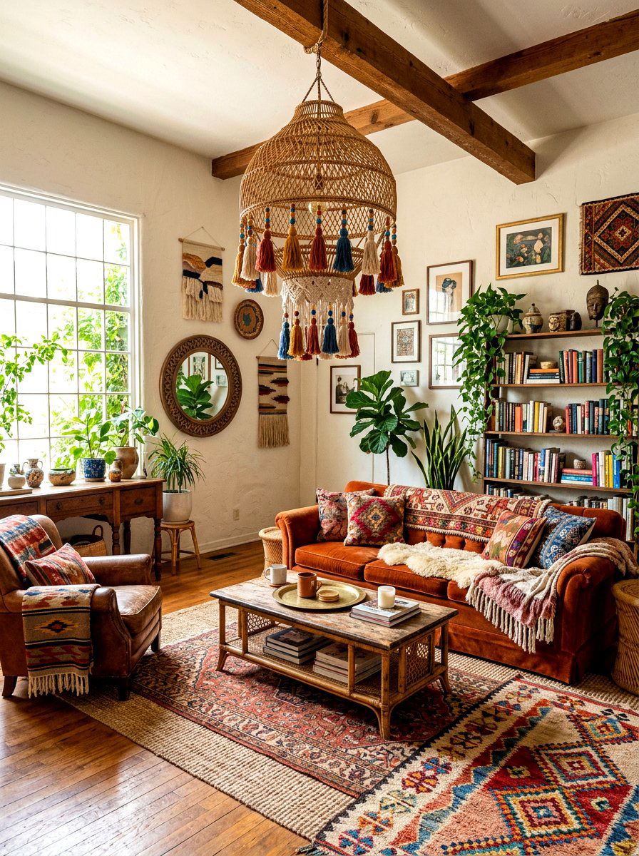 Bohemian Pendant - 30 woven pendant ideas