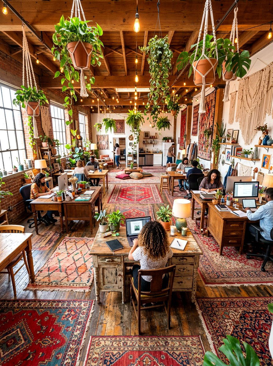 Bohemian Shared Workspace - 30 shared office ideas