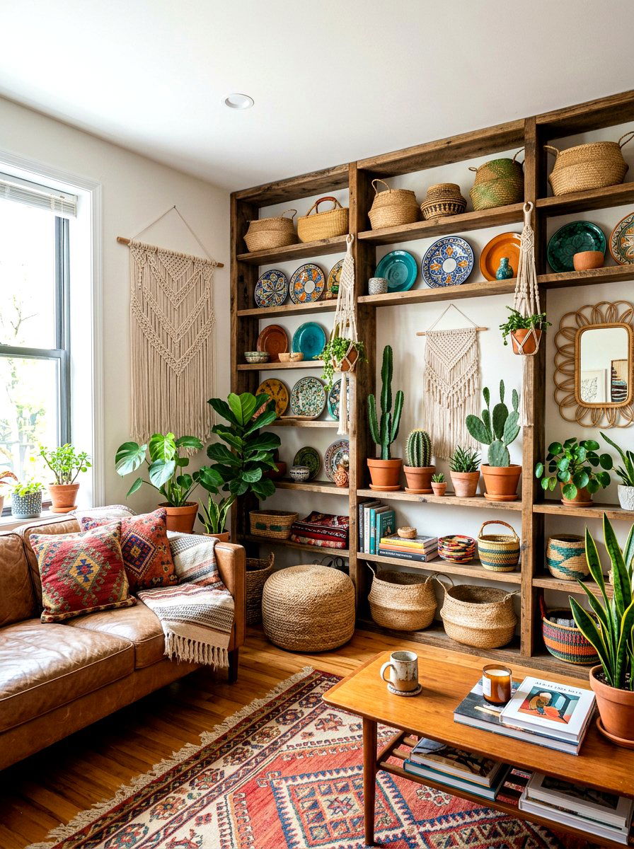 Bohemian Shelf Filler - 30 shelf filler ideas