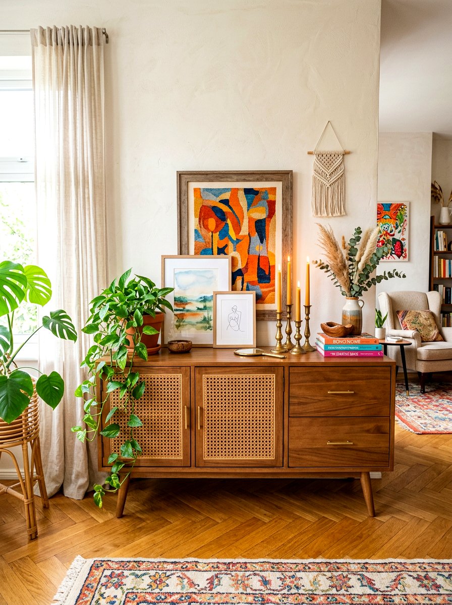 Bohemian Sideboard Styling - 30 sideboard styling dining ideas