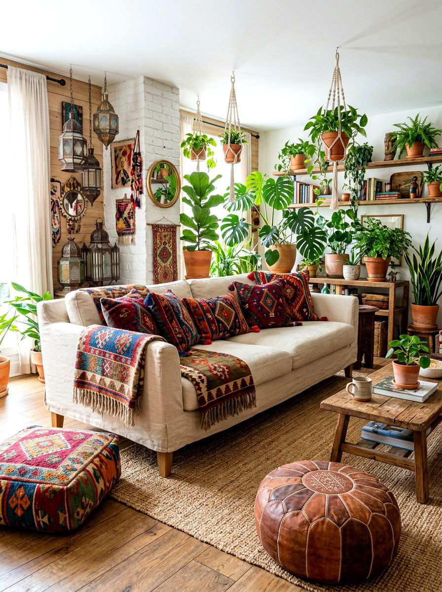 Bohemian Slipcovered Sofa - 30 slipcovered sofa ideas