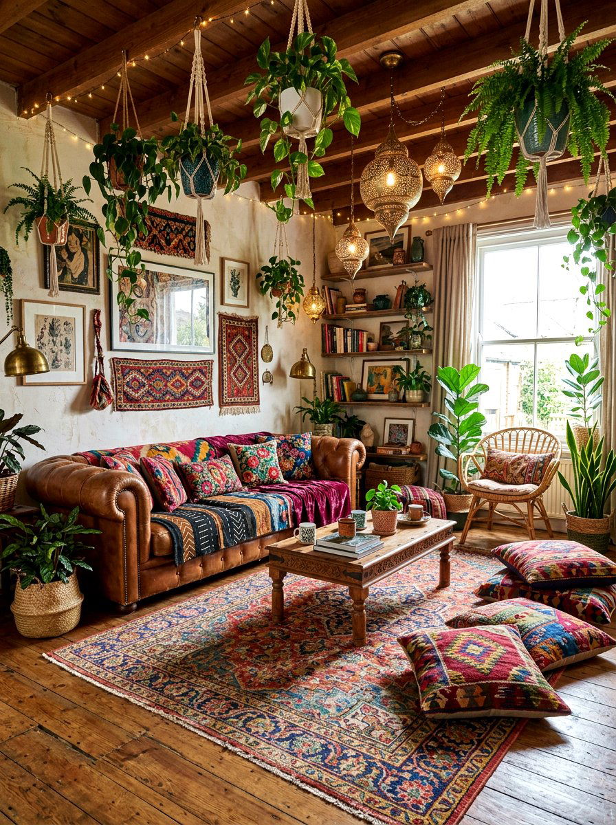 Bohemian Style Sitting Room - 30 sitting room ideas