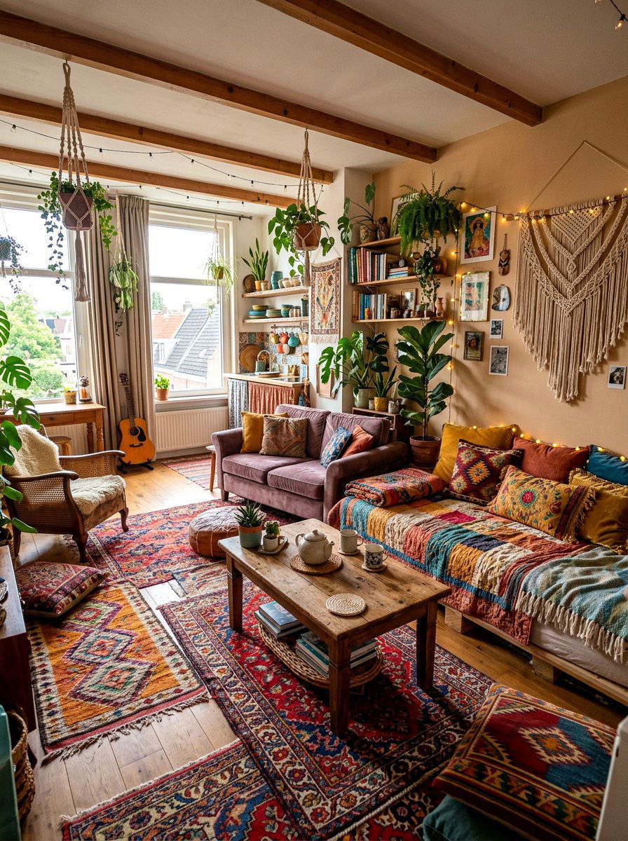 Bohemian Style Studio Apartment - 30 editorial studio apartment ideas