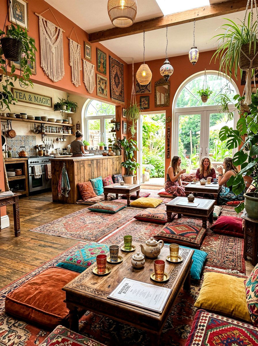Bohemian Tea Lounge - 30 tea party kitchen ideas