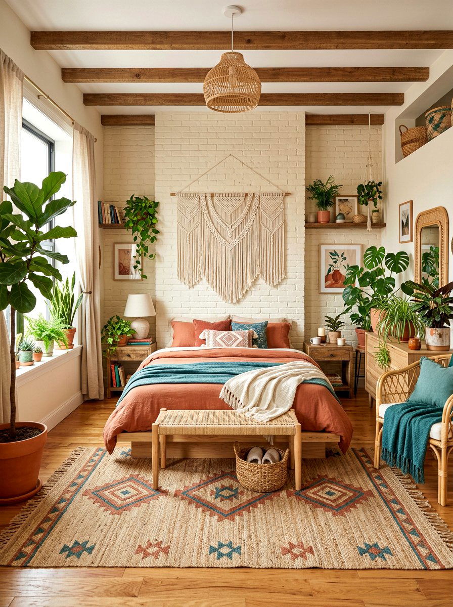 Bohemian Townhouse Bedroom - 30 townhouse style bedroom ideas