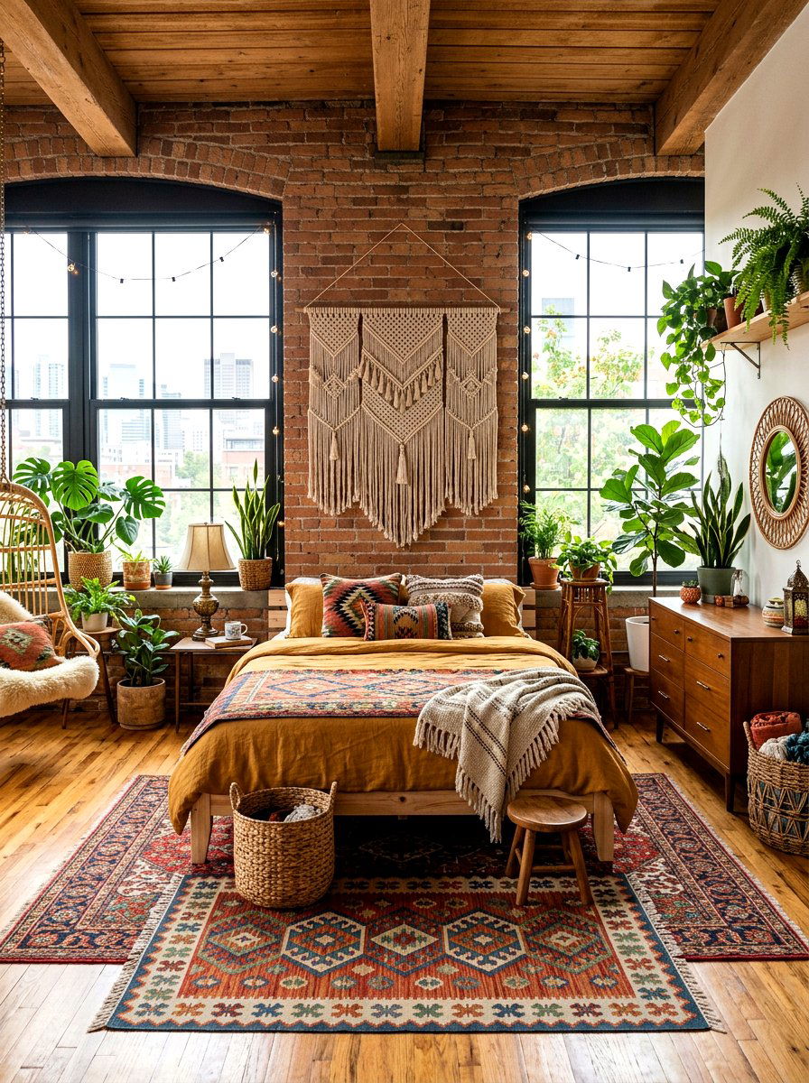 Bohemian Vintage Loft Bedroom - 30 cottage vintage bedroom ideas
