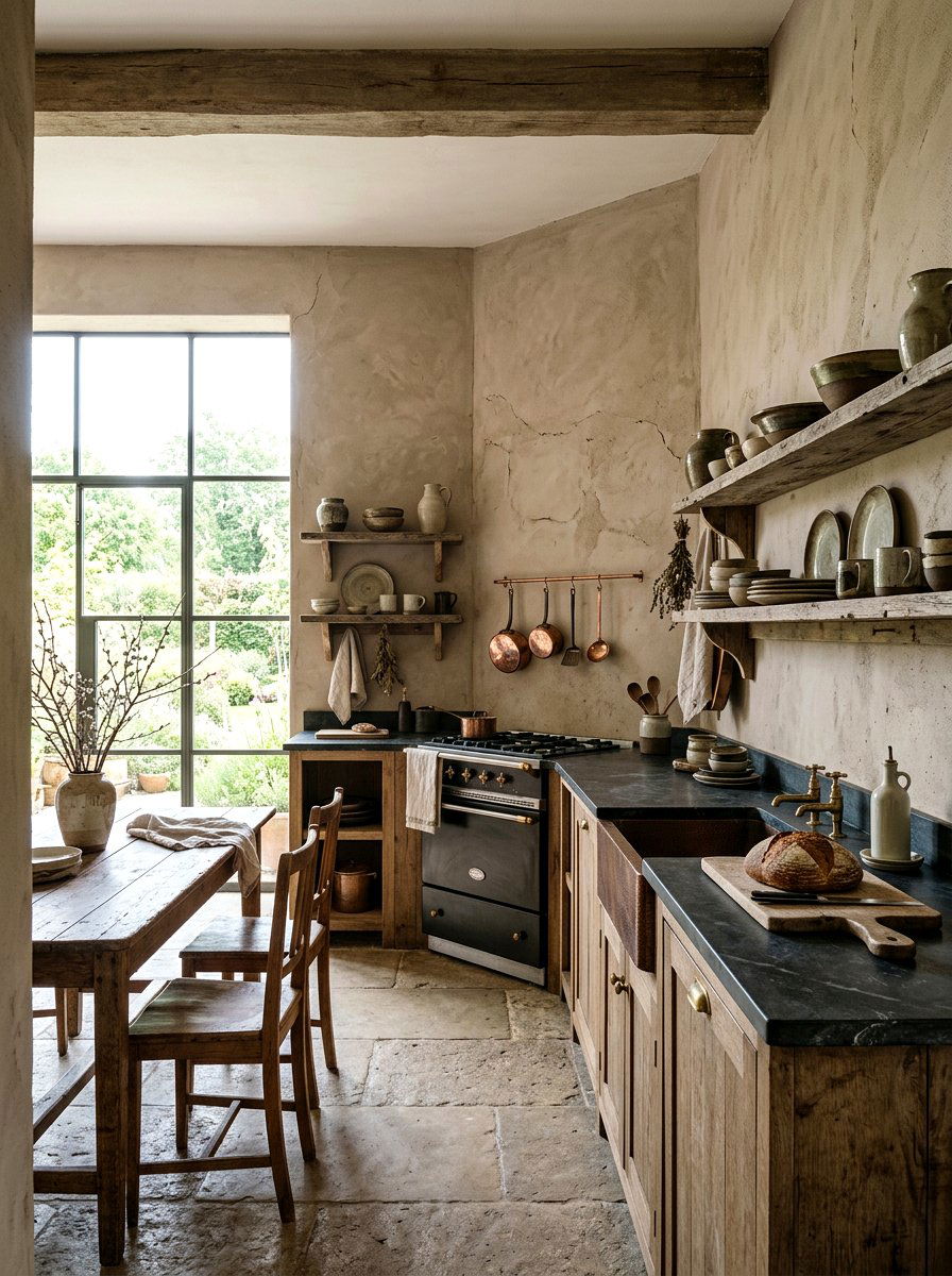 Bohemian style plate wall - 30 plate wall kitchen ideas