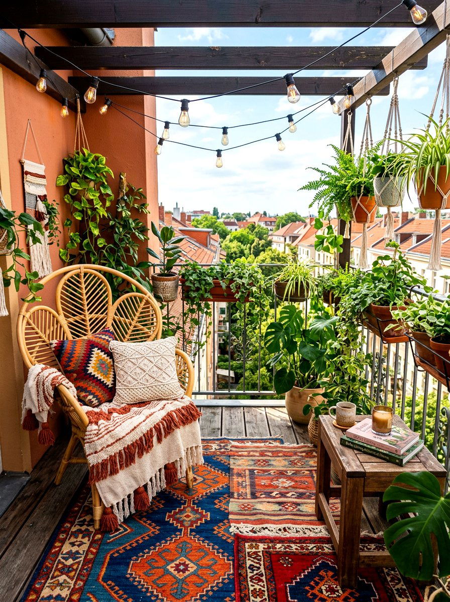 Boho Balcony Decor - 30 summer house decor ideas viral