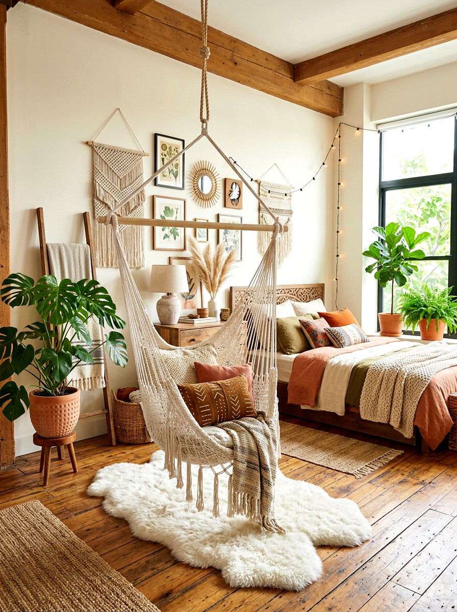 30 hammock chair ideas for Cozy Outdoor Lounging All Season