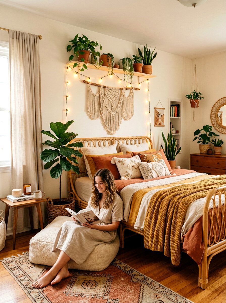 Boho Chic Girl Bedroom - 30 dreamy girly bedroom ideas