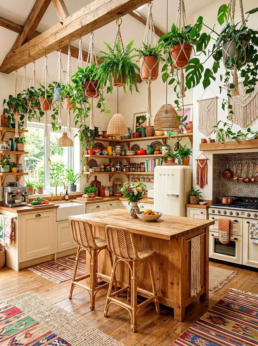 Boho Chic Kitchen - 30 collected kitchen aesthetic ideas