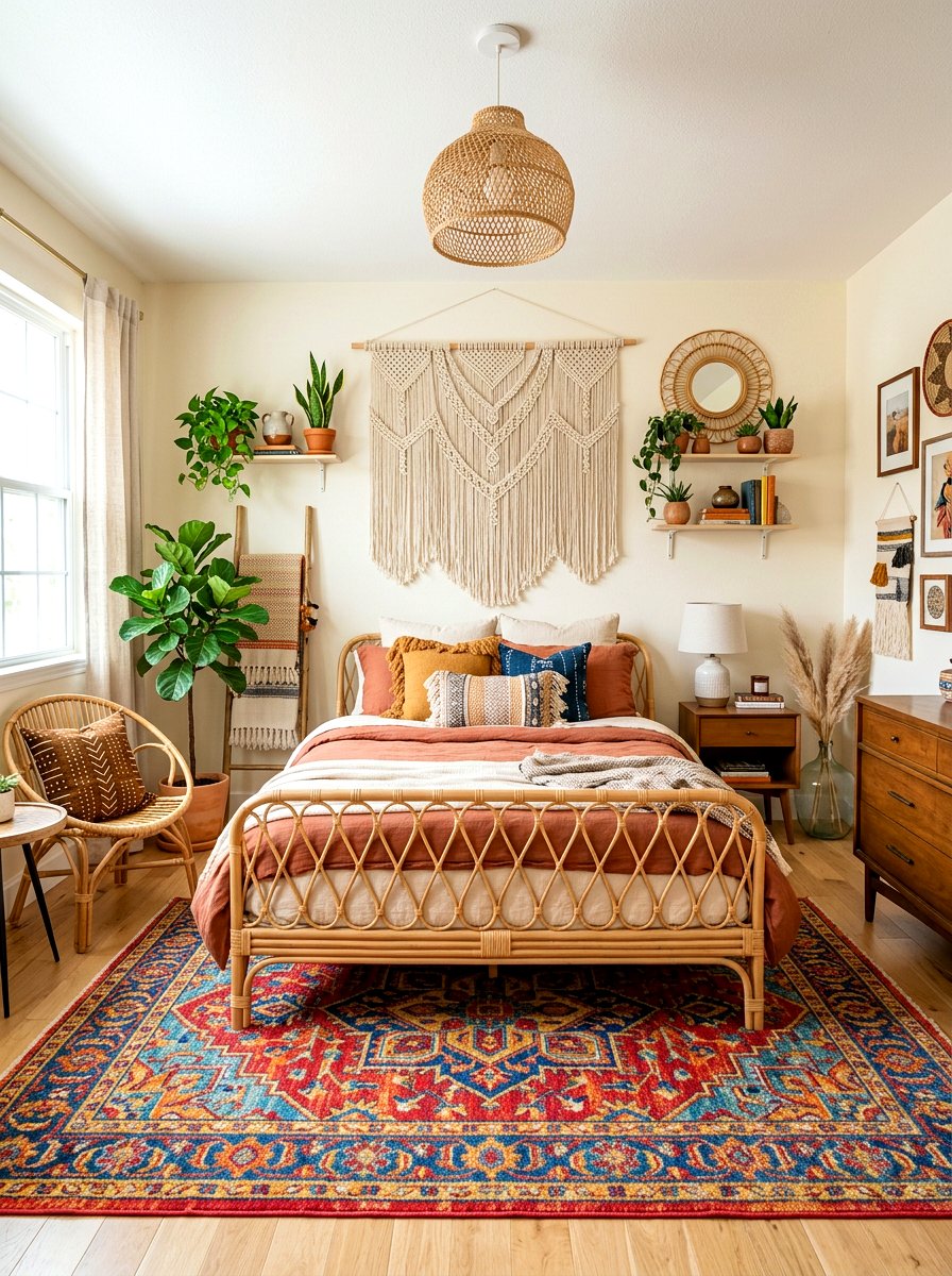 Boho Chic Teen Bedroom - 30 cool teen room ideas aesthetic