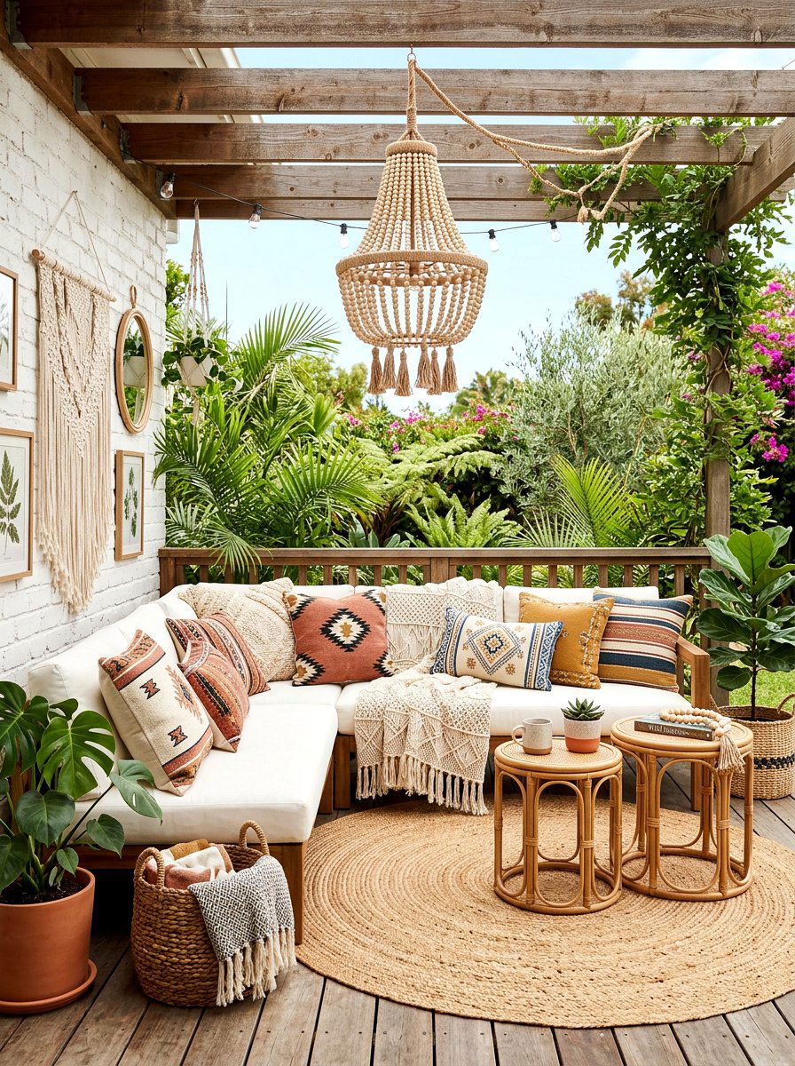 Boho Chic Veranda - 30 veranda lounge ideas