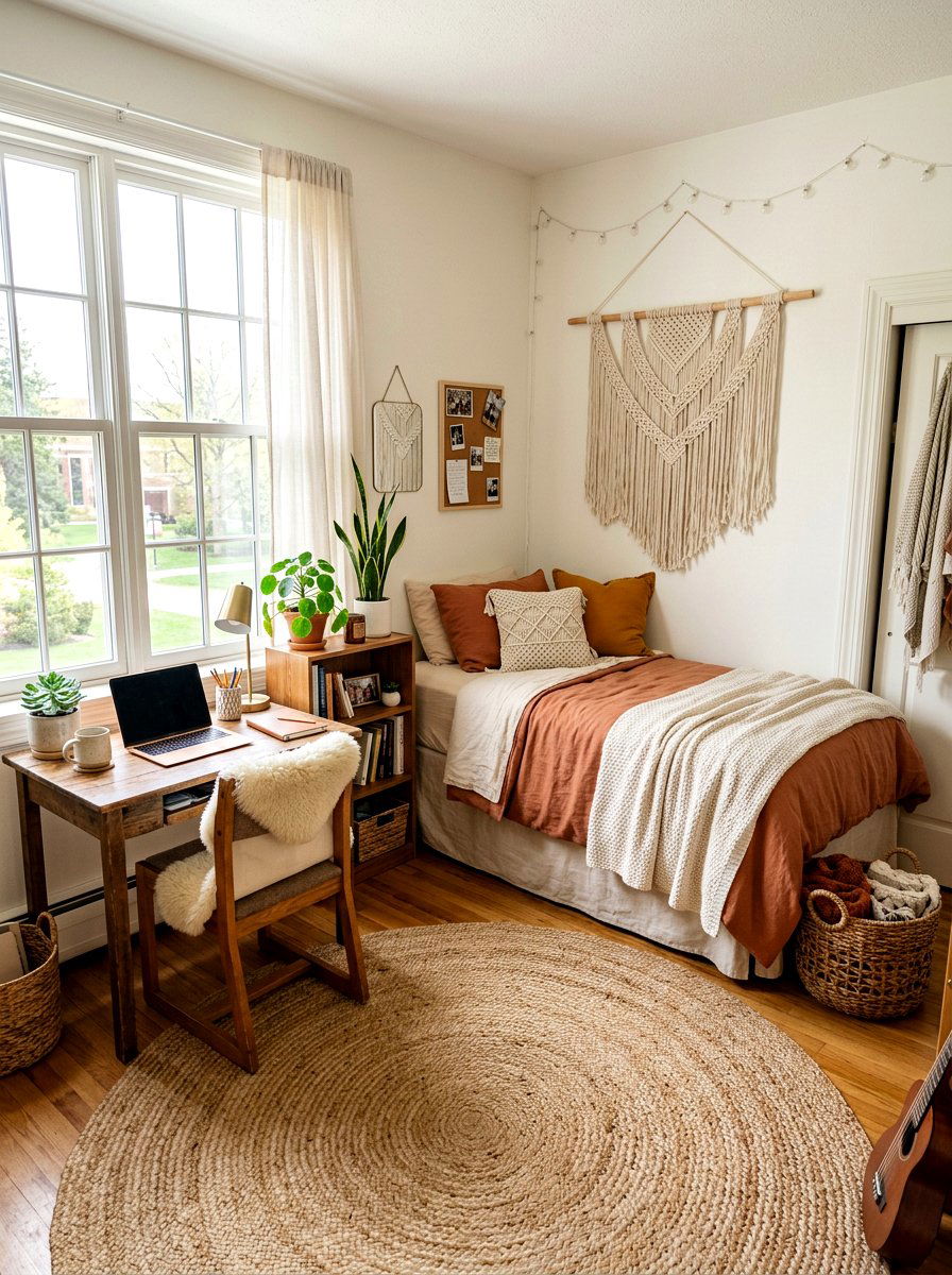 Boho College Dorm Room - 30 college bedroom ideas