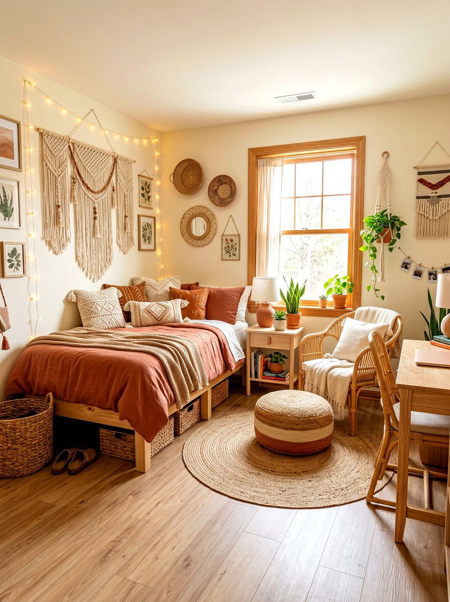 Boho Dorm Room - 30 dorm room ideas