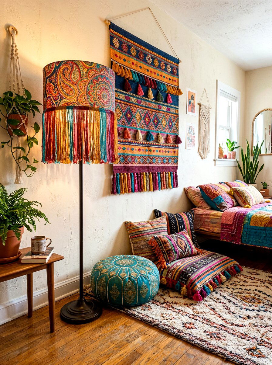 Boho Floor Lamp - 30 floor lamp bedroom corner ideas
