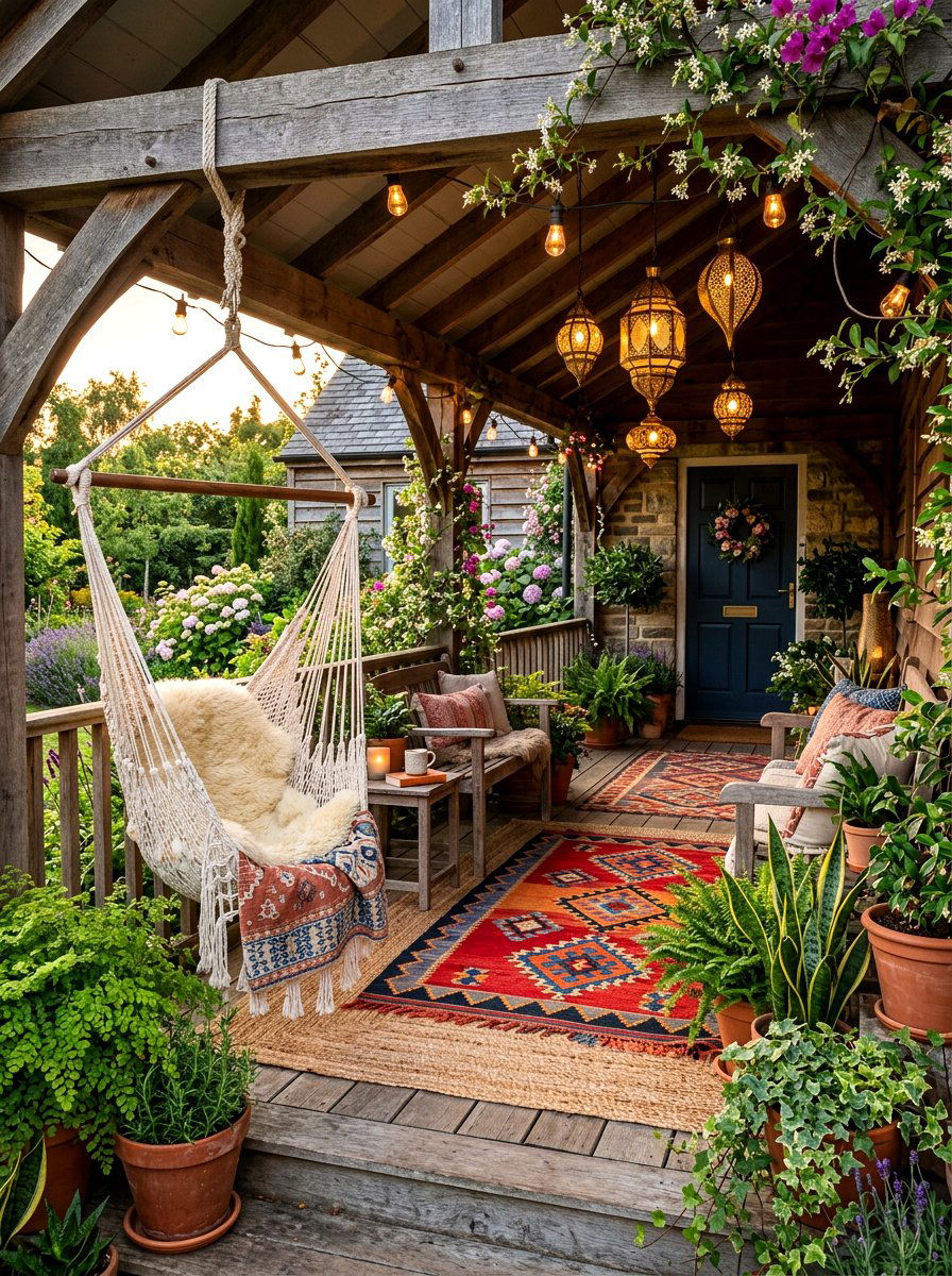Boho Front Porch Style - 30 front porch decor ideas